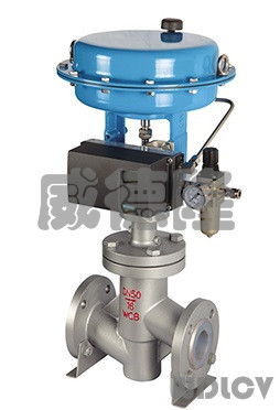 PF系列(liè)氣動襯氟(fu)調節閥