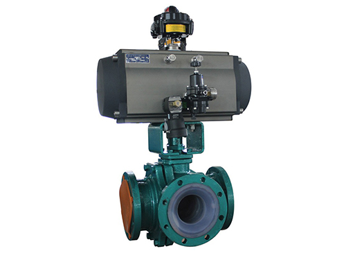 氣動三(san)通球閥T型和L 型